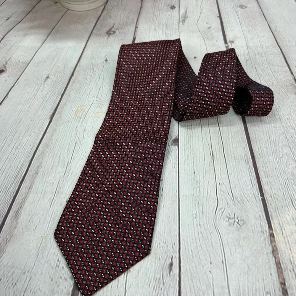 richel silk neck tie hand made in spain preppy business office professional